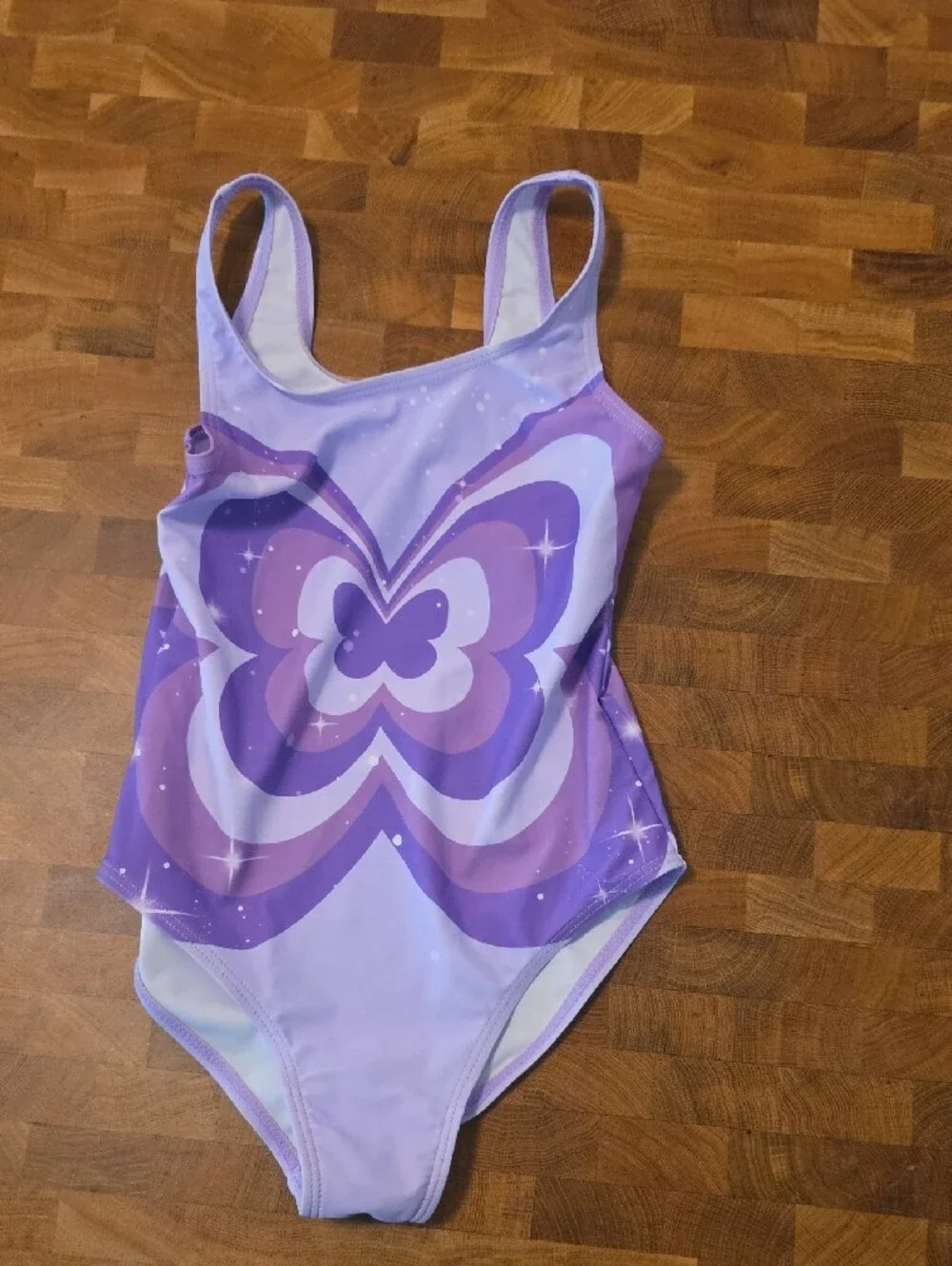 10 / $10 C9 by Champion Lavender Purple Butterfly Kids One-Piece